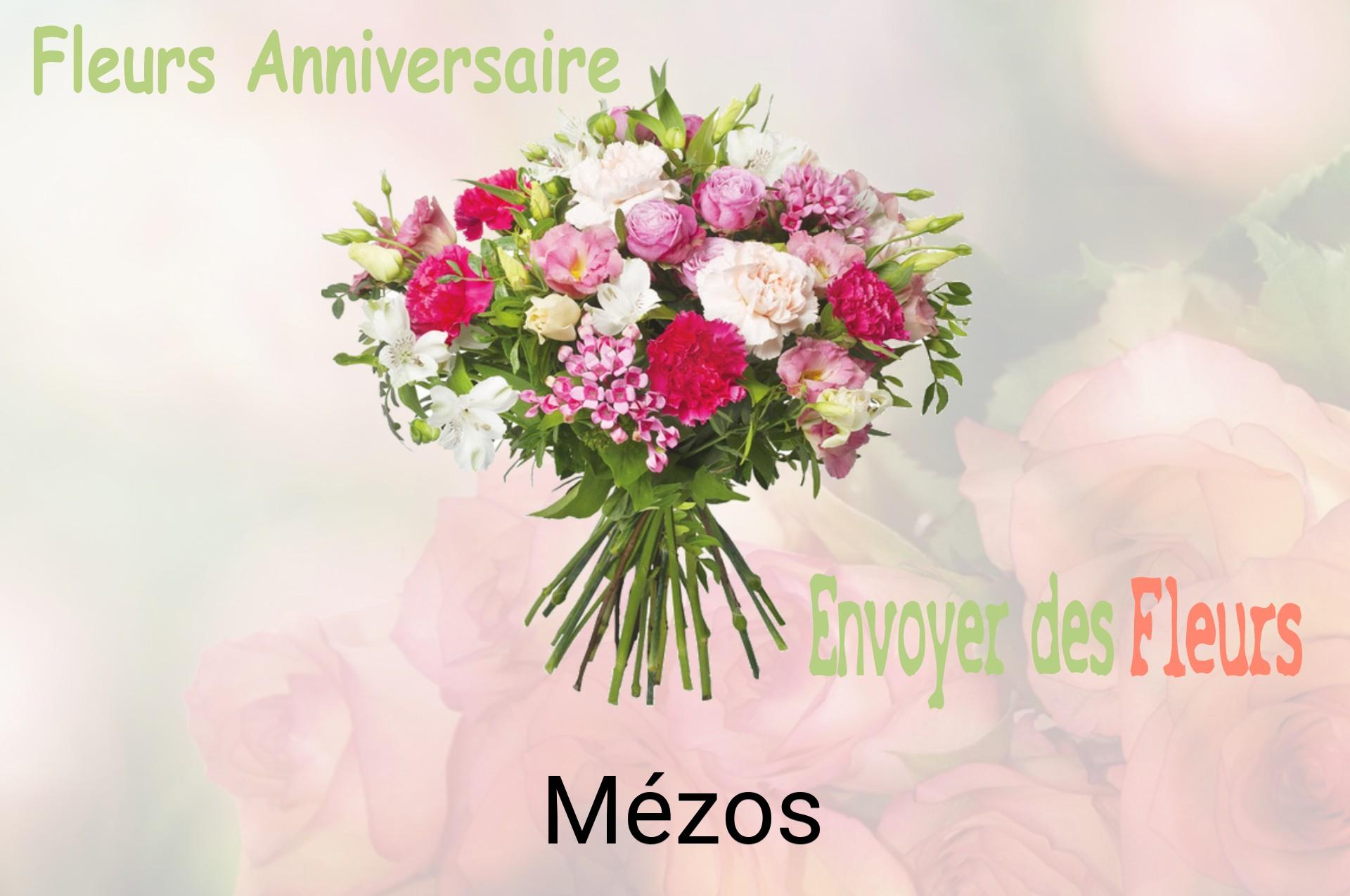 Bouquet de fleurs d’anniversaire livré à Mézos